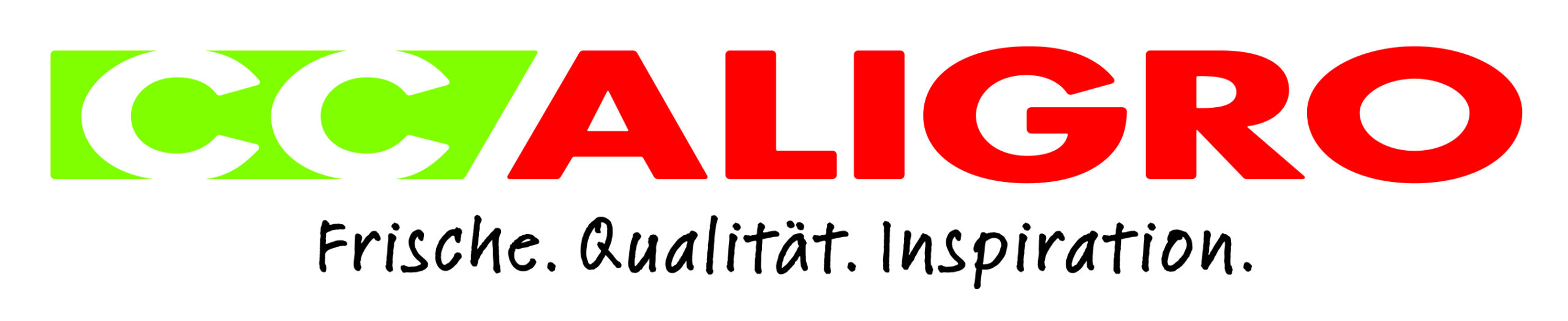 CCALIGRO Logo mit Claim, CMYK